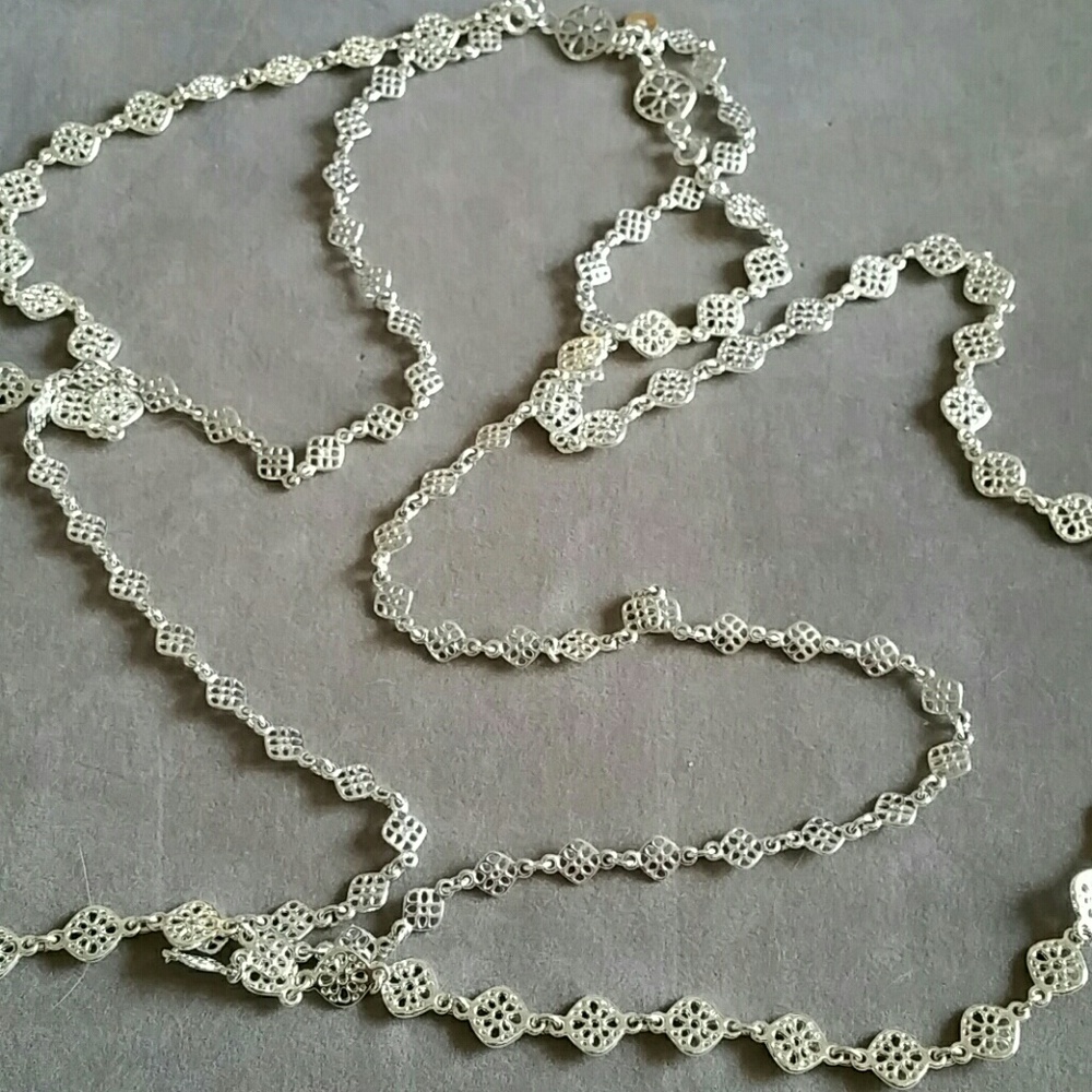 Stella & Dot Devon Layering Necklace in Silver